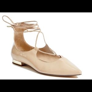 GUESS HELLIX LACE-UP FLATS